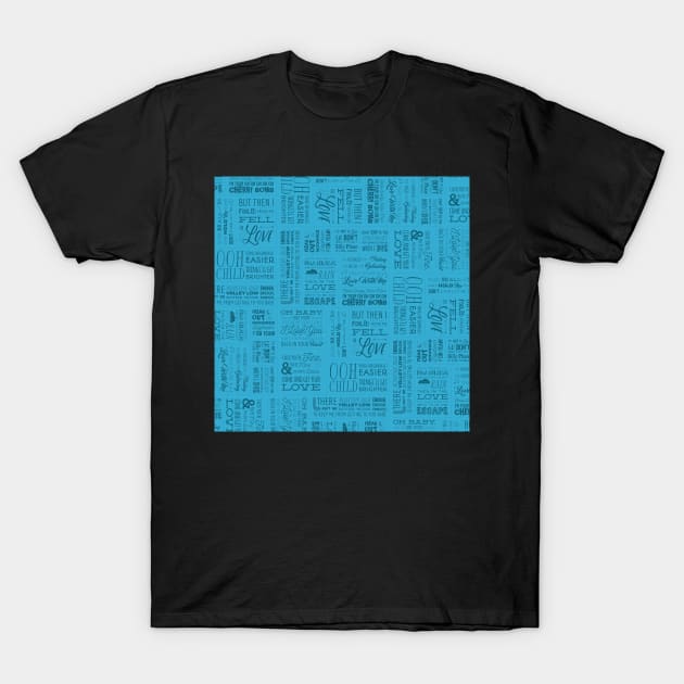 Guardians Soundtrack Lyrics T-Shirt by TurtleNotes